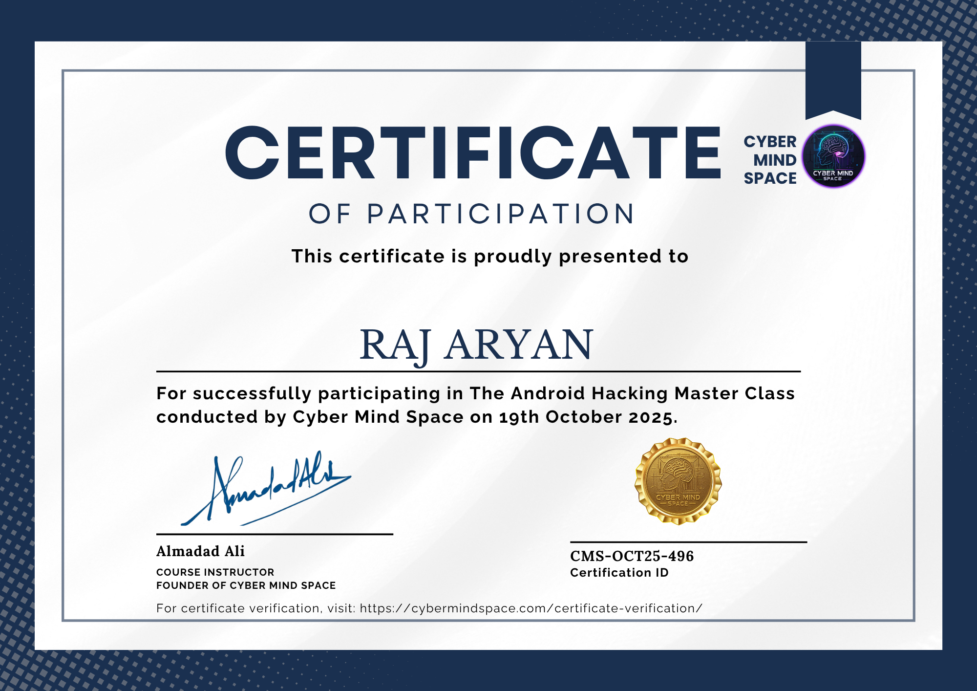 Certificate 1
